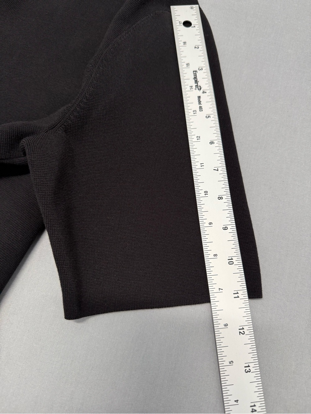COS Black Milano-Knit Cotton Polo Shirt Top Medium - Picture 4 of 6